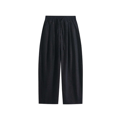Ladies Wide Palazzo Pants with Elastic Waistband, Drawstring and Side Pockets EVA-US