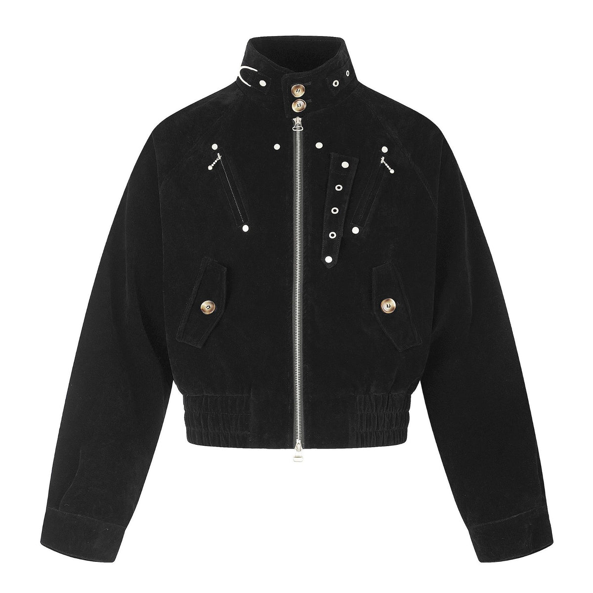 Men's Suede Bomber Jacket in Pilot Style EVA-US