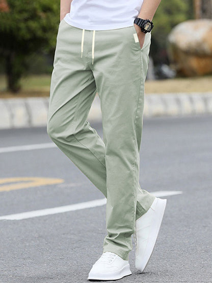 Men's sporty leisure pants with elastic waistband and modern side pockets EVA-US