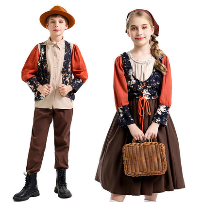 Boys' traditional outfit with floral accents EVA-US