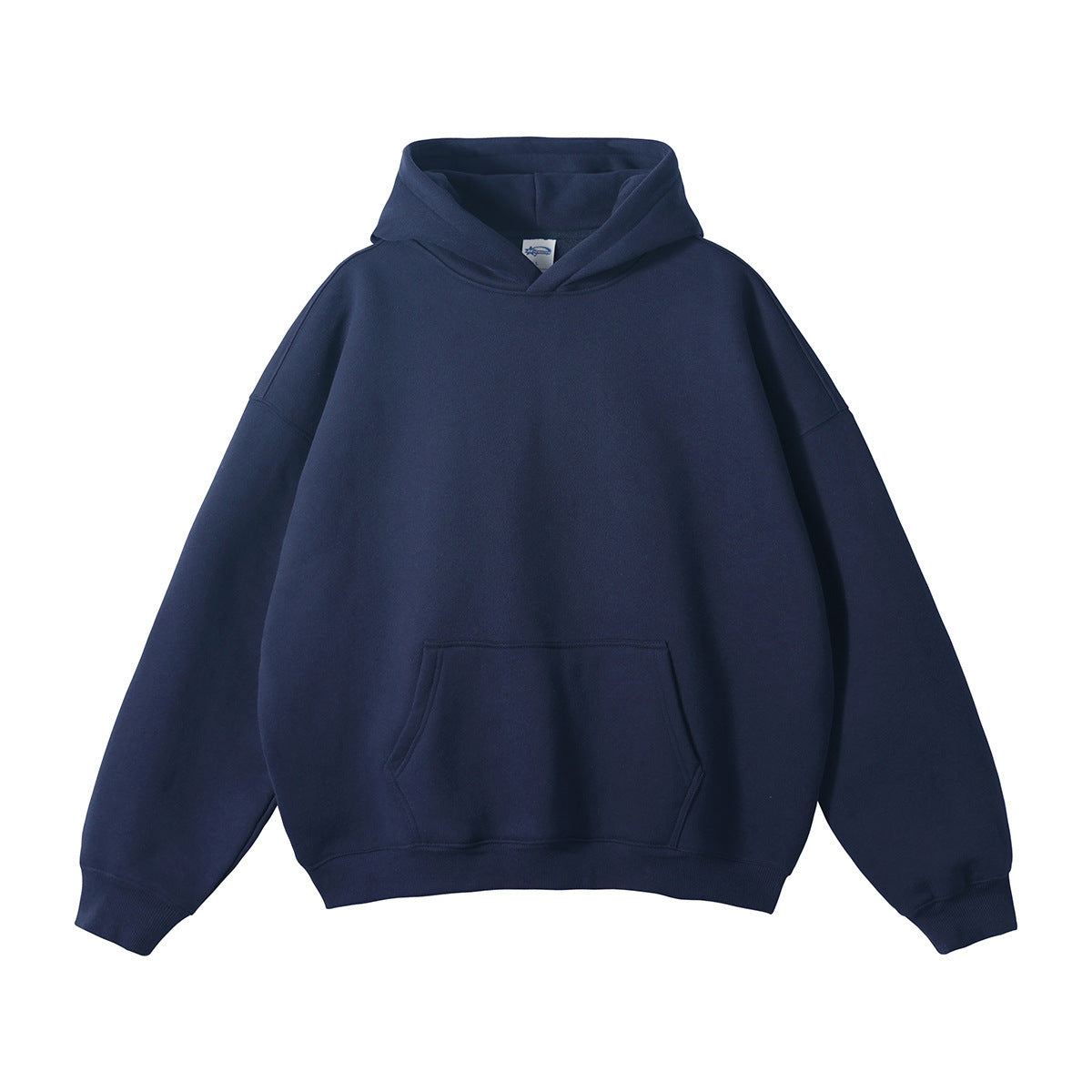 Unisex loose-fitting hoodie made of organic cotton with kangaroo pocket EVA-US