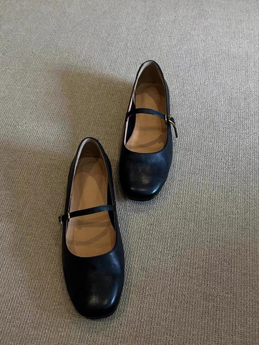 Ladies elegant Mary Janes with comfortable sole and adjustable strap EVA-US