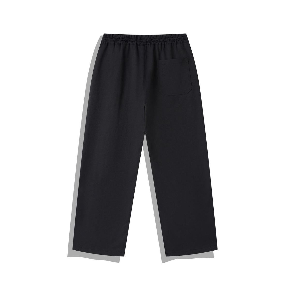 Women Cropped Pants in Relaxed Fit with Elastic Waistband, Drawstring and Decorative Stitching EVA-US