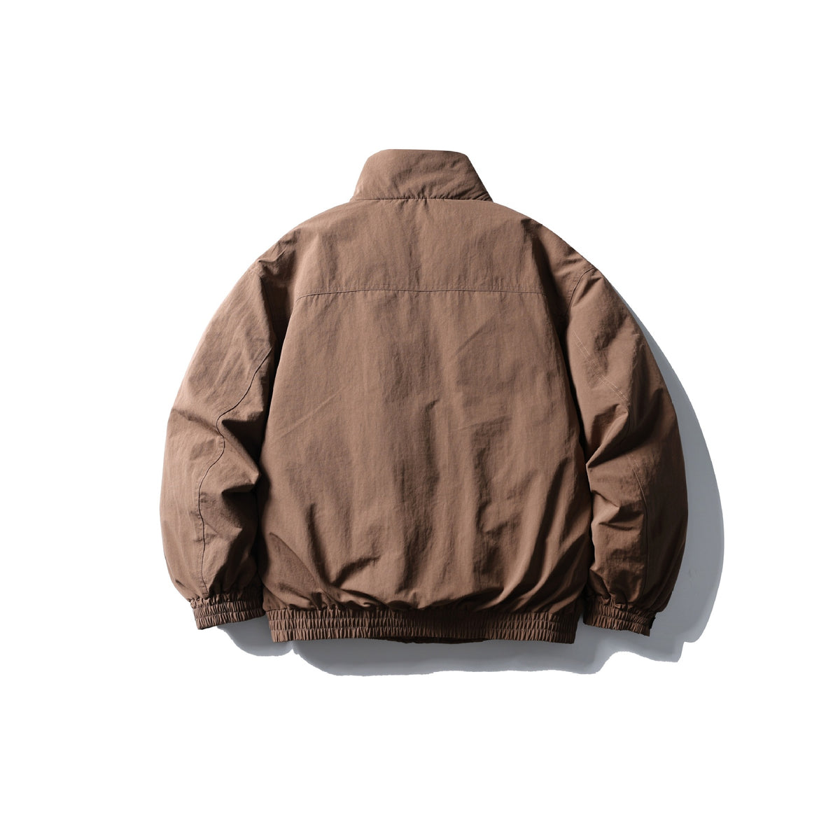 Men's Boxy Thermal Field Jacket with High Stand Collar and Flap Pockets EVA-US