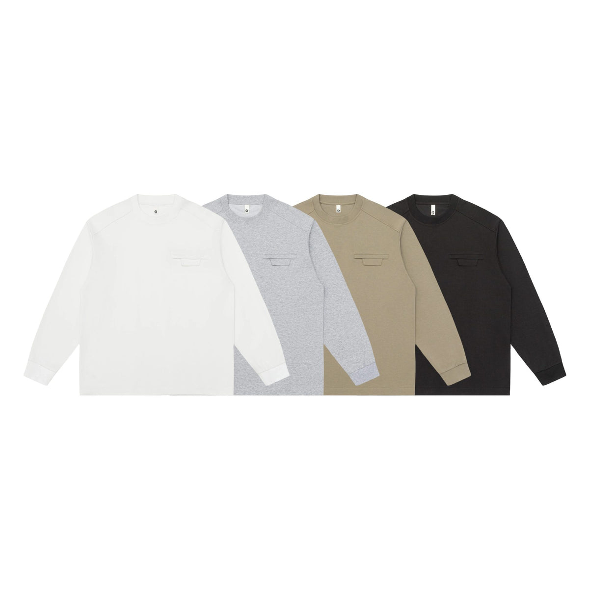 Unisex Oversize Sweatshirt with raglan sleeves and concealed chest flap EVA-US