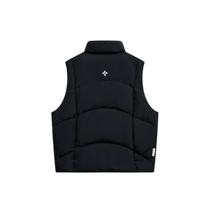 Men's padded quilted vest with high stand-up collar and multifunction pockets EVA-US