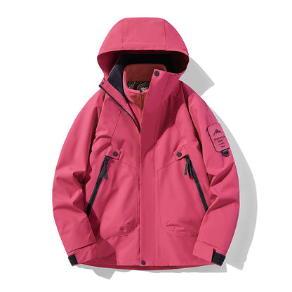 Unisex Waterproof, Breathable Hardshell Outdoor Jacket with Hood EVA-US