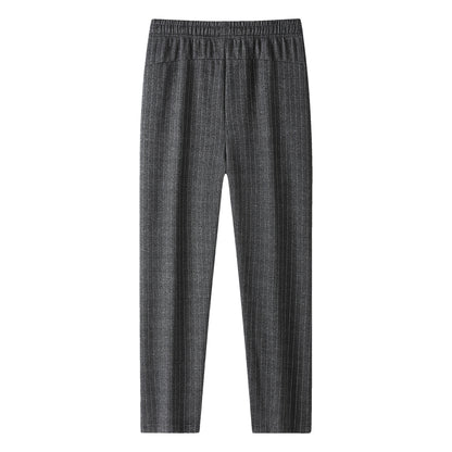 Men's slim-fit joggers with pinstripes and elastic waistband EVA-US