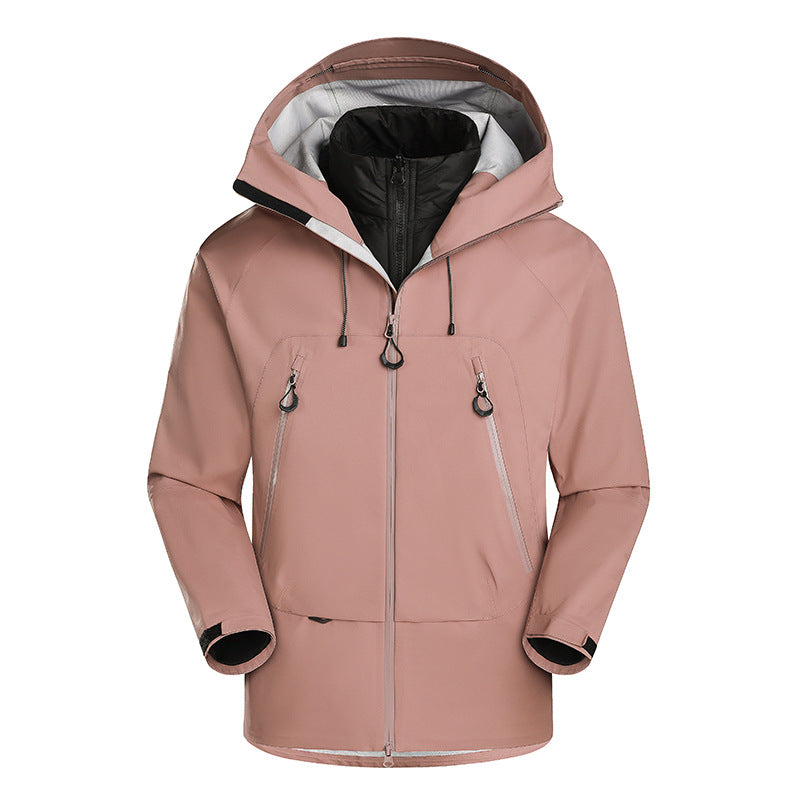 Men's waterproof softshell jacket with removable quilted inner jacket EVA-US