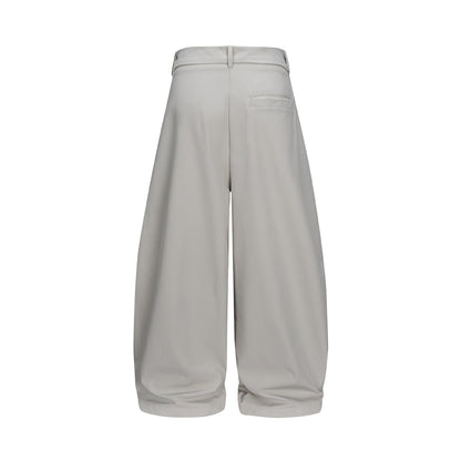 Women's wide culotte pants with high waistband, pleats, and shortened hem EVA-US