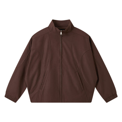 Unisex Short-cut Boxy Bomber with ergonomic seams and elastic cuffs EVA-US