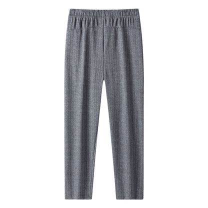Men's slim-fit joggers with pinstripes and elastic waistband EVA-US