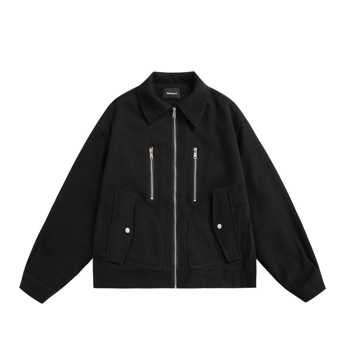 Unisex Boxy Blouson Jacket with technical double zip and oversized silhouette EVA-US