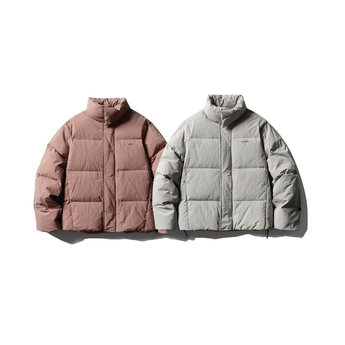 Men's Short Boxy Puffer with Padded Cushion Collar and Windproof Outer Shell EVA-US
