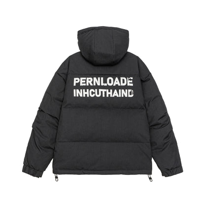 Men's Padded Winter Parka with Hood and Multi-Pockets EVA-US