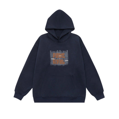 Unisex Oversized Hoodie with Kangaroo Pocket and Distinctive Front Print EVA-US