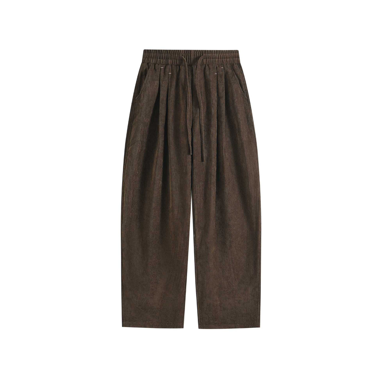 Ladies Wide Palazzo Pants with Elastic Waistband, Drawstring and Side Pockets EVA-US