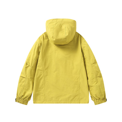 Unisex Short-cut water-resistant hooded jacket in boxy cut with drawstring and adjustable cuffs EVA-US