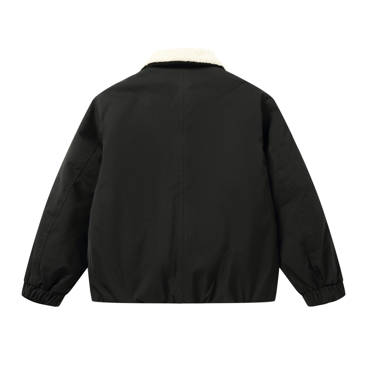 Men's Short Blouson with Sherpa Collar and Utility Pockets EVA-US