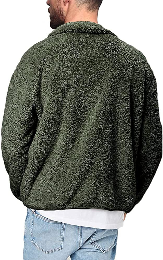 Men's fleece jacket with soft inner lining and practical pockets EVA-US