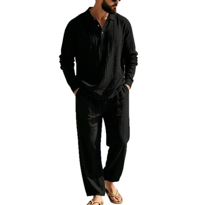 Men's Casual Linen Pajamas EVA-US
