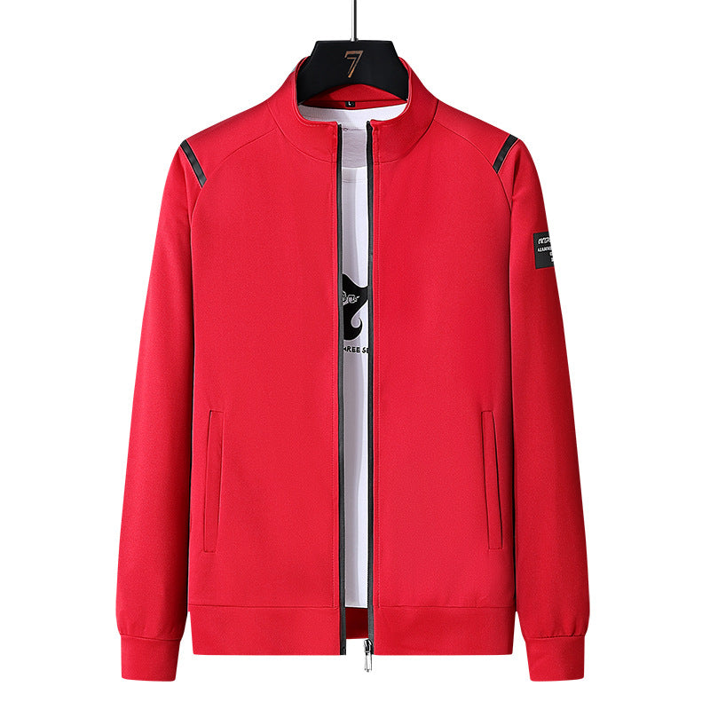 Men's sporty tracksuit set with zip jacket, round neck sweatshirt and slim fit jogging pants EVA-US