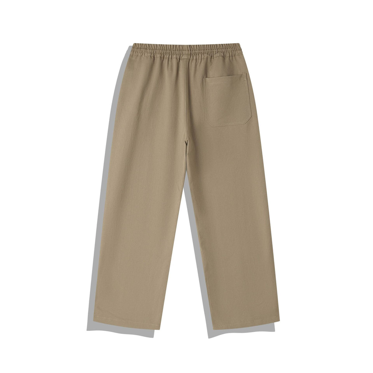 Women Cropped Pants in Relaxed Fit with Elastic Waistband, Drawstring and Decorative Stitching EVA-US