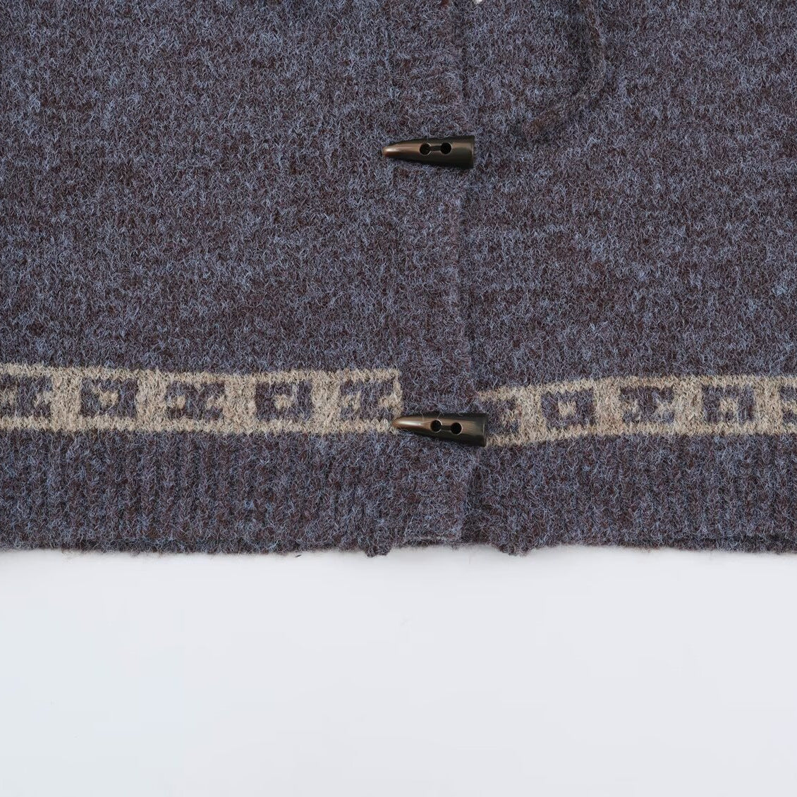 Ladies hooded cardigan in Norwegian style with toggle closures EVA-US
