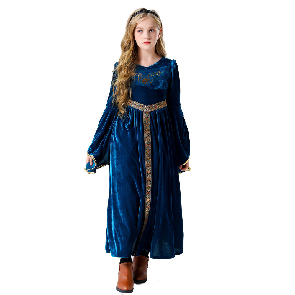 Girls Fairy-tale Velvet Dress with Elegant Details EVA-US