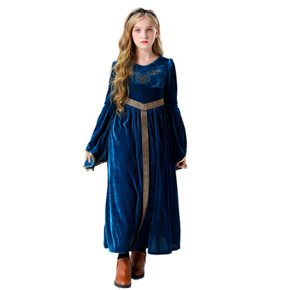 Girls Fairy-tale Velvet Dress with Elegant Details EVA-US