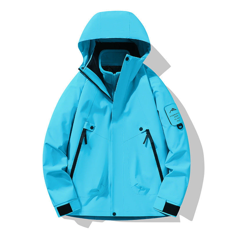 Unisex Waterproof, Breathable Hardshell Outdoor Jacket with Hood EVA-US