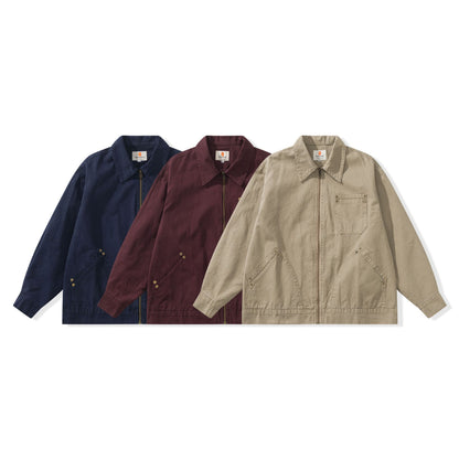 Unisex Boxy-Worker jacket made of durable twill with metal zipper and multitasking pockets EVA-US