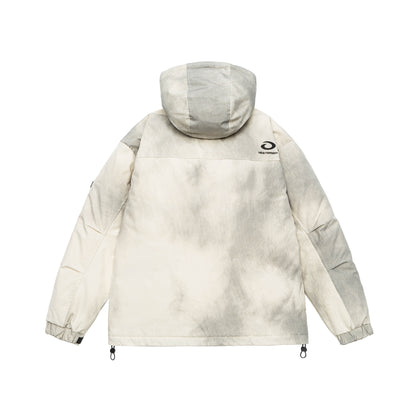 Men's Padded Parka Jacket with Hood and Utility Pockets EVA-US