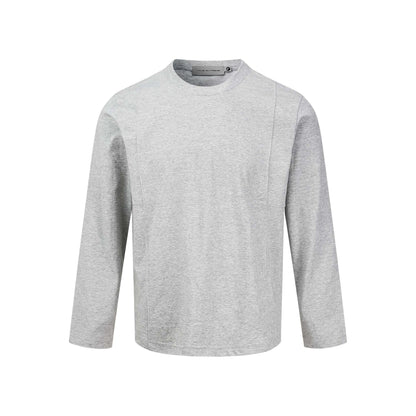 Unisex Technical Long Sleeve Shirt with Round Neck and Seam Detail EVA-US
