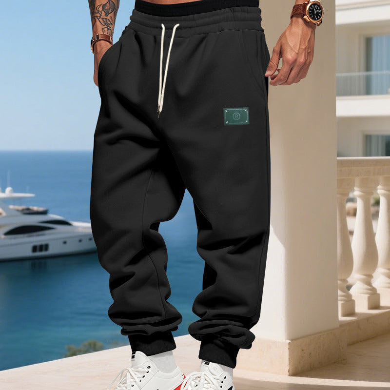 Men's comfortable jogging pants with adjustable waistband and practical side pockets EVA-US
