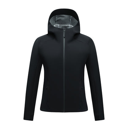 Women's Tailored Softshell Jacket with Hood and Fleece Lining EVA-US