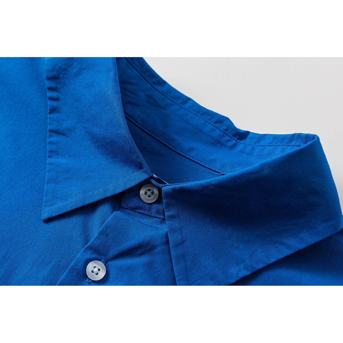 Unisex Oversized Shirt made of lightweight cotton blend with rounded hem EVA-US