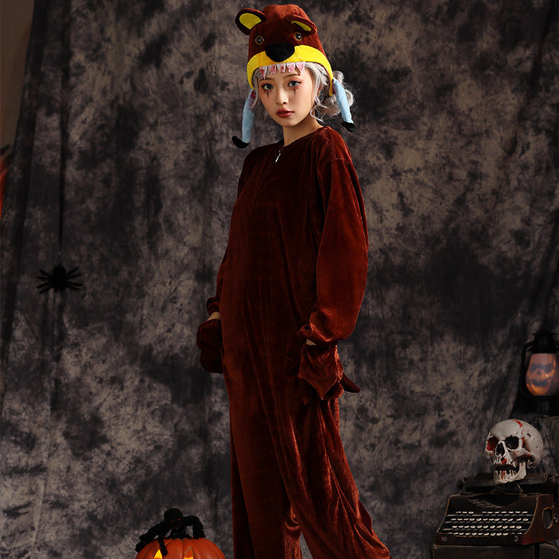 Women Animal Costume made of soft fleece fabric EVA-US