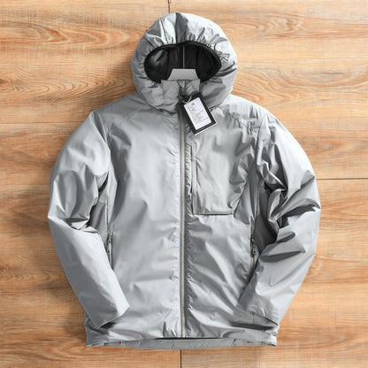 Women Lightweight Padded Hooded Jacket with Minimalist Outdoor Insulation EVA-US
