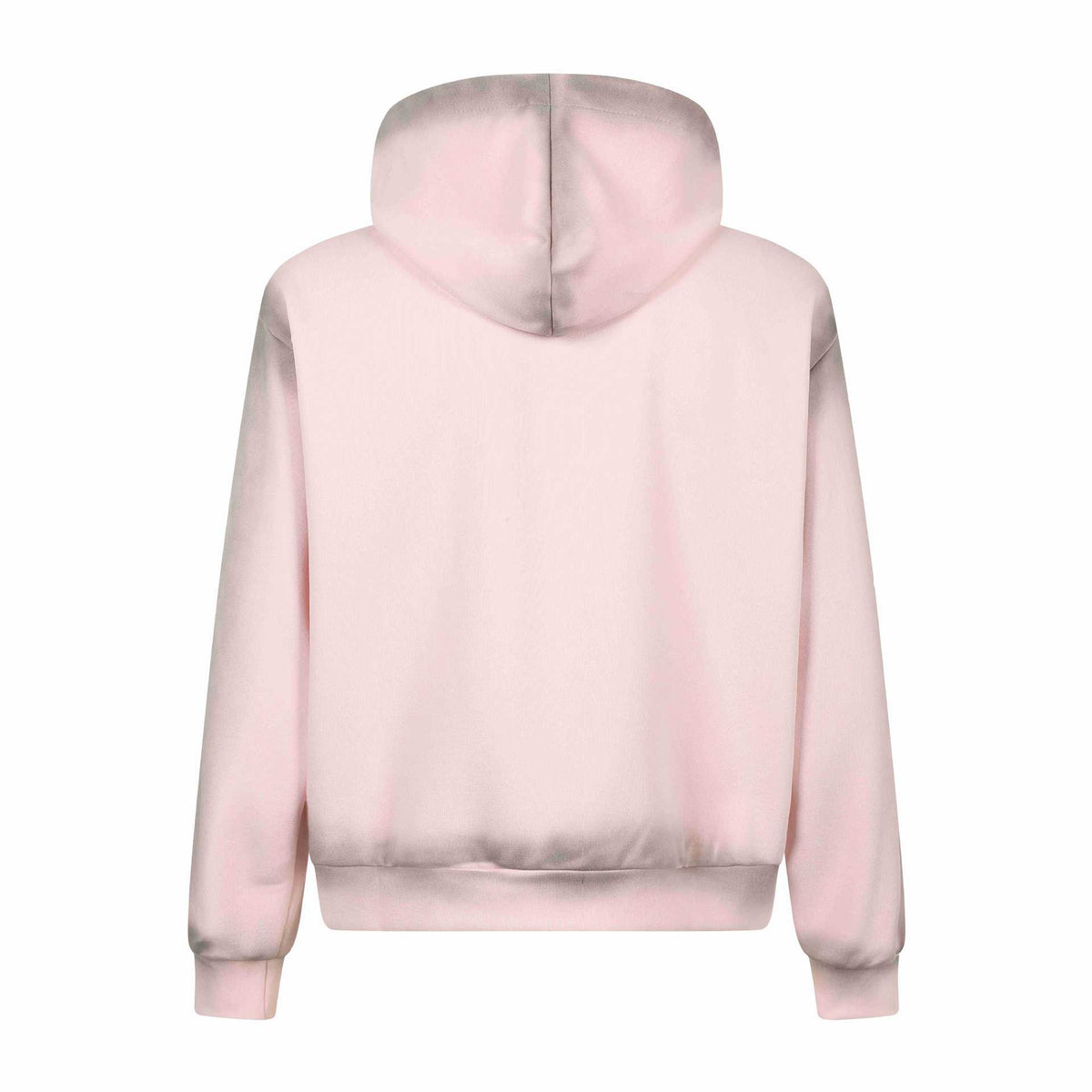 Unisex hooded jacket with full zip, large typo print and kangaroo pocket EVA-US