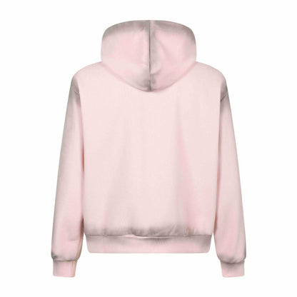 Unisex hooded jacket with full zip, large typo print and kangaroo pocket EVA-US