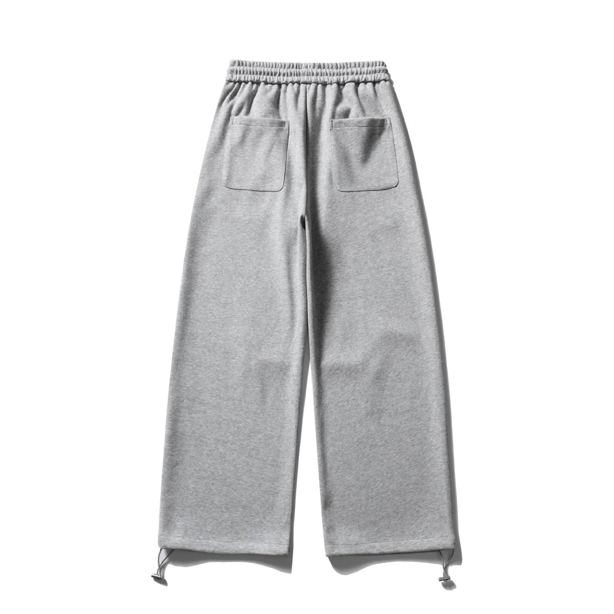 Unisex Wide Sweatpant with Drawstring, Knee Patch and Adjustable Hem EVA-US