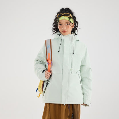 Women's Padded Winter Jacket with Hood, Water Repellent and Windproof EVA-US