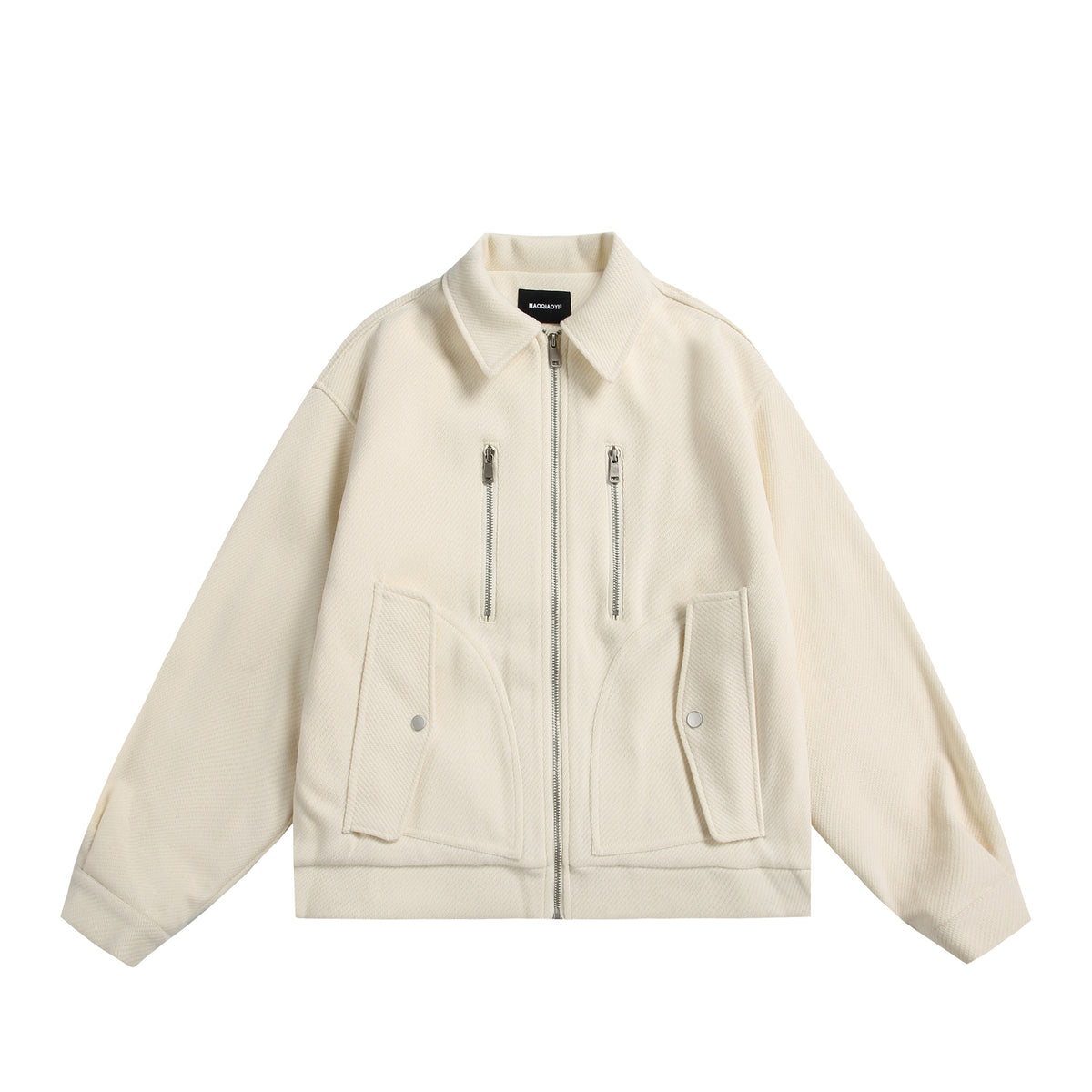 Unisex Boxy Blouson Jacket with technical double zip and oversized silhouette EVA-US