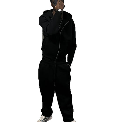 Men's Nan Oversize Zip Hoodie and Relaxed Sweatpants Set EVA-US