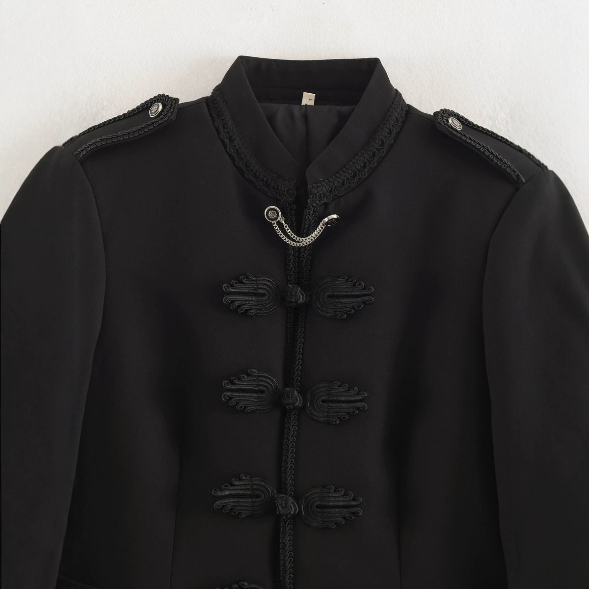 Women's tailored short jacket in Habsburg-inspired military style with cord closure EVA-US