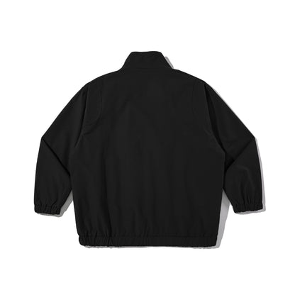 Unisex Technical Boxy-Field Jacket with High Stand Collar and Utility Zippers EVA-US