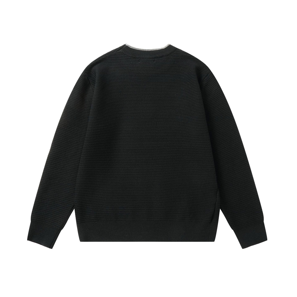 Women's Structured Round Neck Sweatshirt with Side Wedge Slit EVA-US