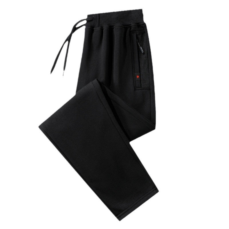 Men's comfort jogging pants made of heavy sweat fabric with concealed zipper pockets and ribbed cuffs EVA-US
