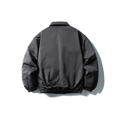 Men's Boxy Insulated Blouson with Zipper Chest Pocket EVA-US